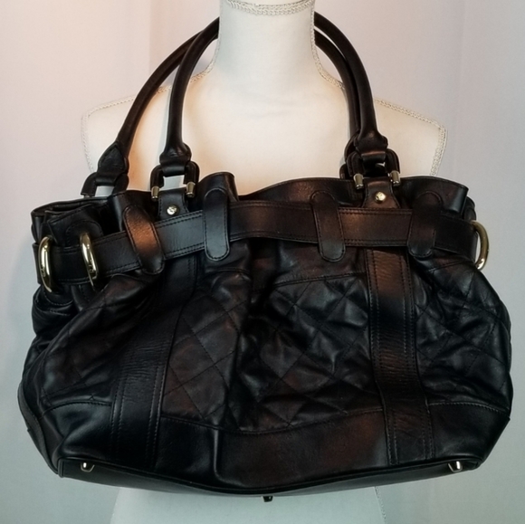 Burberry Beaton Black Quilted Leather Handbag Large - Picture 4 of 16